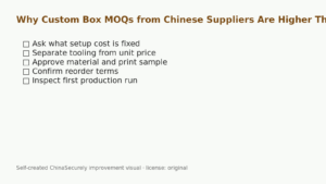 Checklist for negotiating custom box MOQs with Chinese packaging suppliers