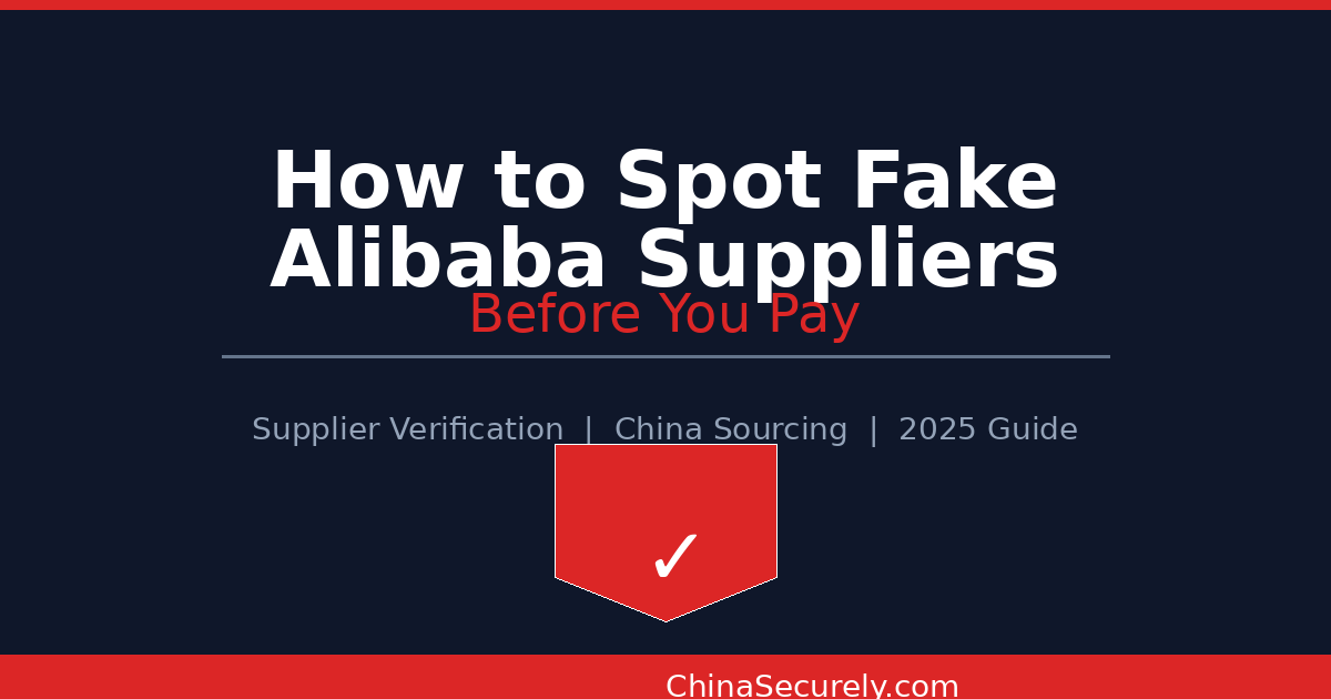Featured image for article on spotting fake Alibaba suppliers